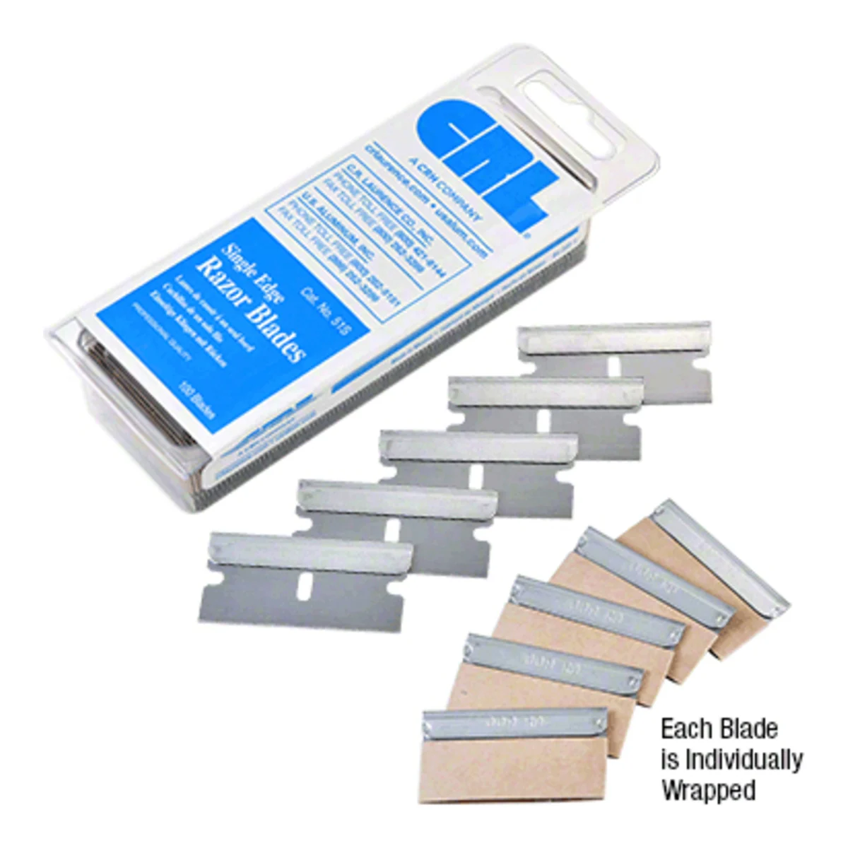 CRL 51S Single-Edge Razor Blades (100-Pack)