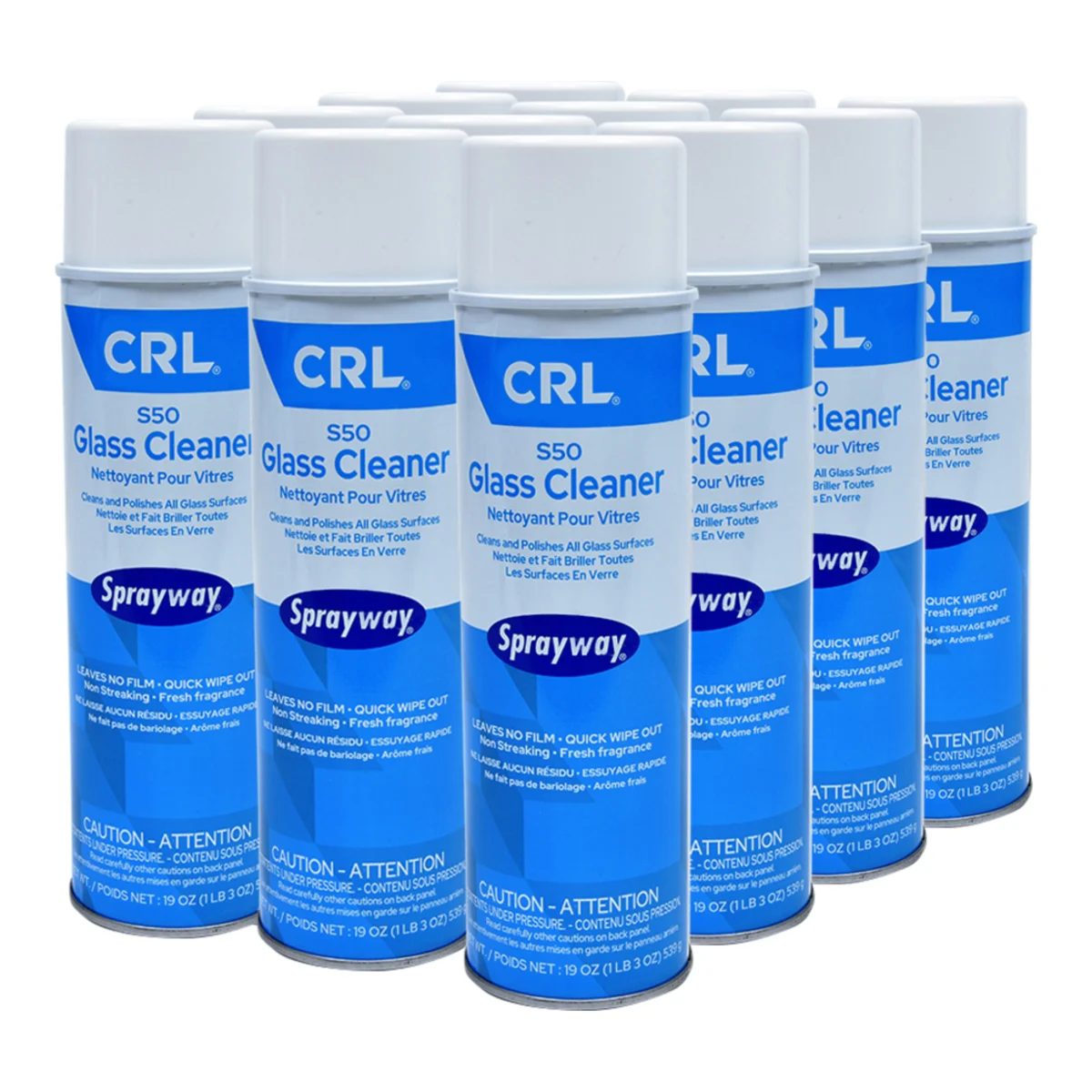 CRL S50 Sprayway Glass Cleaner (Case of 12 Cans)