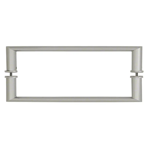 Glass Shower Door 18" Back-to-Back Oval and Round Towel Bar, Brushed Nickel – CRL 0R18X18BN
