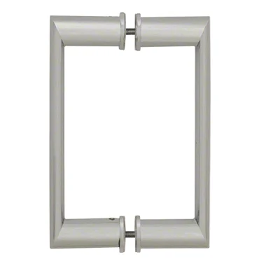 Shower Door 8" Oval/Round Back-to-Back Pull Handle, Brushed Nickel – CRL 0R8X8BN