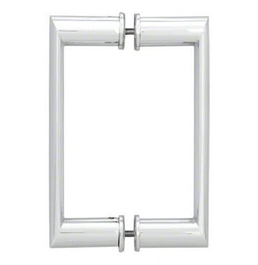 CRL 0R8X8CH 8" Oval/Round Back-to-Back Pull Handle