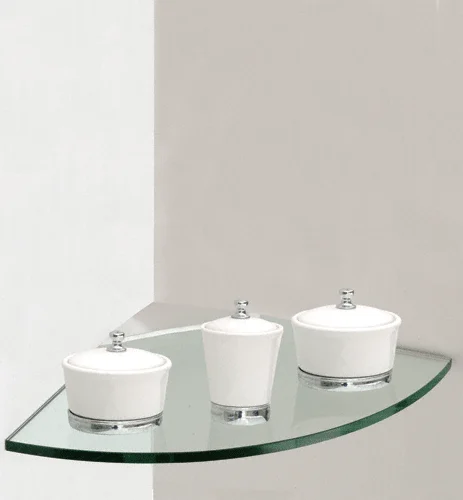 CRL 1212SCK 12" x 12" Corner Glass Shelf Kit