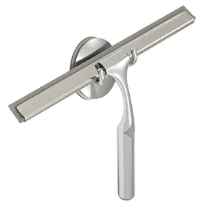CRL Deluxe Shower Squeegee with Suction Cup Hook, Polished Chrome