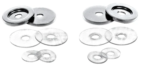 Shower Door Handle Replacement Washers for Back-to-Back Solid Pull Handles, Brushed Nickel – CRL 30WKBN