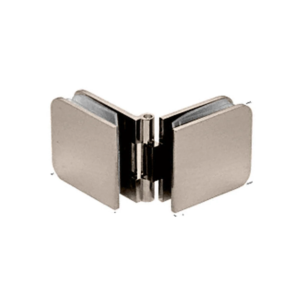 Shower Glass Adjustable Glass-to-Glass Clamp, Brushed Nickel – CRL ADJ180BN