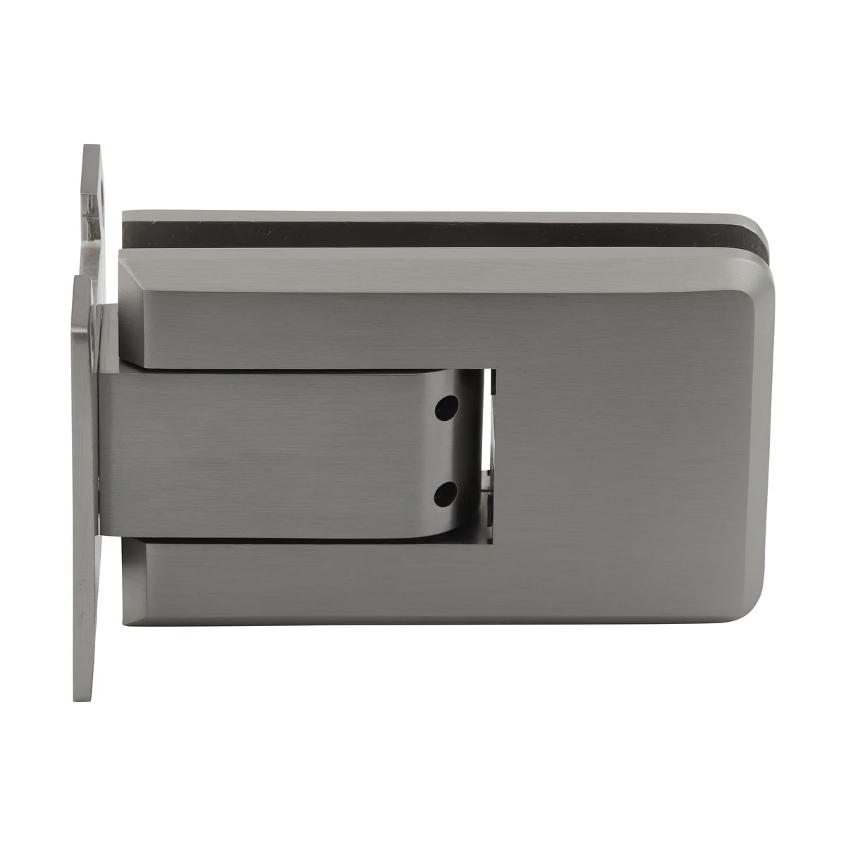 Shower Door Hinge: Atlas Wall Mount, Full Back Plate, Brushed Nickel – CRL ATL01BN
