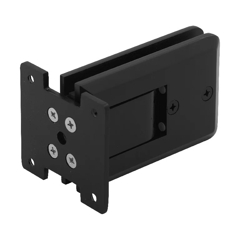 Shower Door Hinge: Atlas Wall Mount, Full Back Plate, Matte Black – CRL ATL01MBL, photo 2