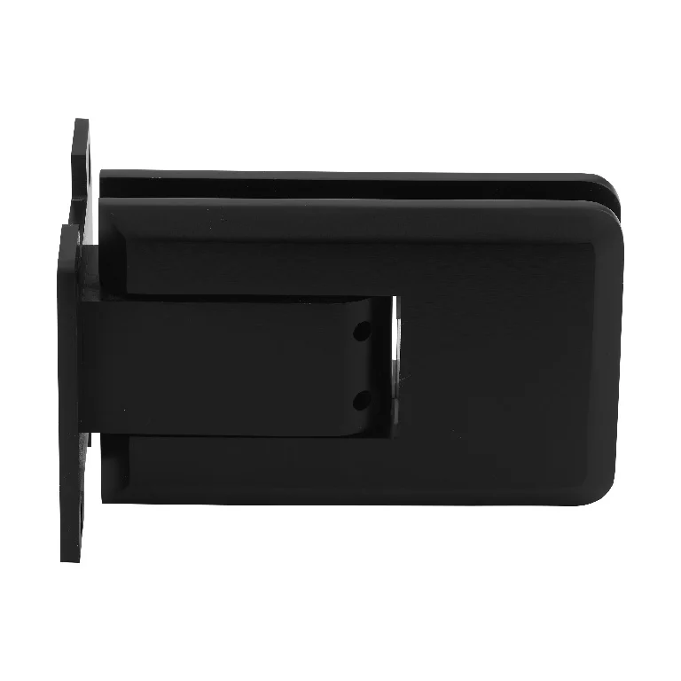 Shower Door Hinge: Atlas Wall Mount, Full Back Plate, Matte Black – CRL ATL01MBL, photo 3