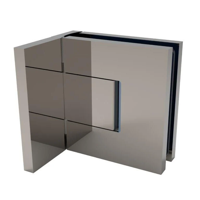 CRL BEL344BN Shower Door Hinge – Bellagio 344 Adjustable, Offset Back Plate