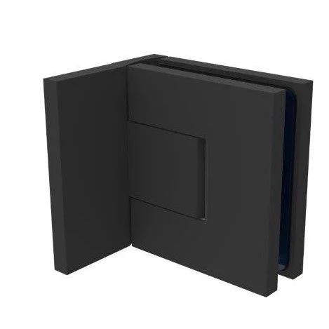 Shower Door Hinge: Bellagio 344 Adjustable, Offset Back Plate, Matte Black – CRL BEL344MBL