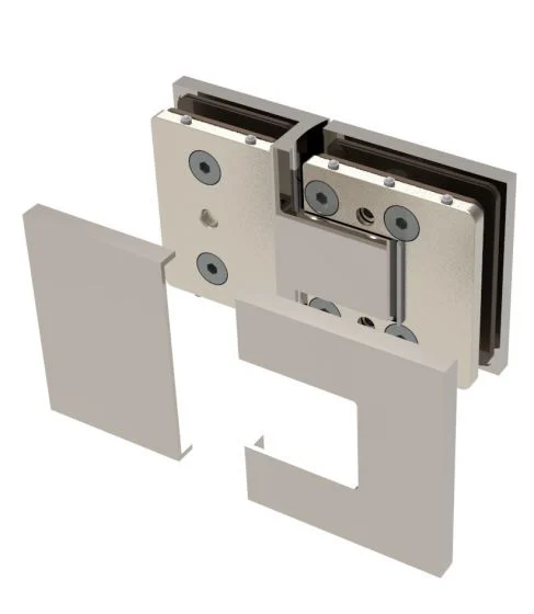 Glass to Glass Shower Door Hinge 180°: Bellagio 380, Brushed Nickel – CRL BEL380BN, photo 4