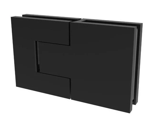 Glass to Glass Shower Door Hinge 180°: Bellagio 380, Matte Black – CRL BEL380MBL, photo 4