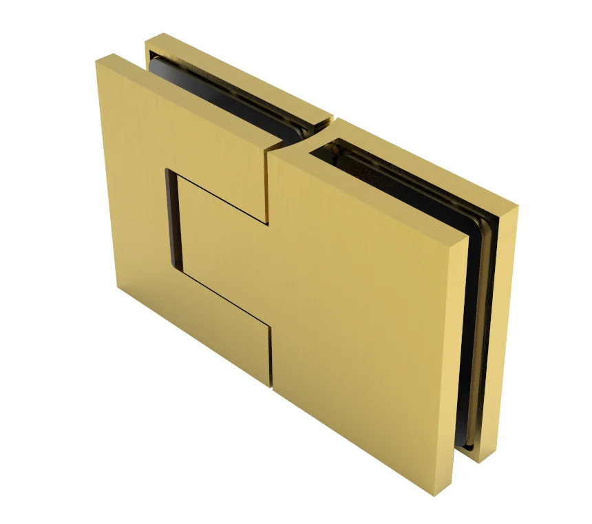 Glass to Glass Shower Door Hinge 180°: Bellagio 380, Satin Brass – CRL BEL380SB, photo 3