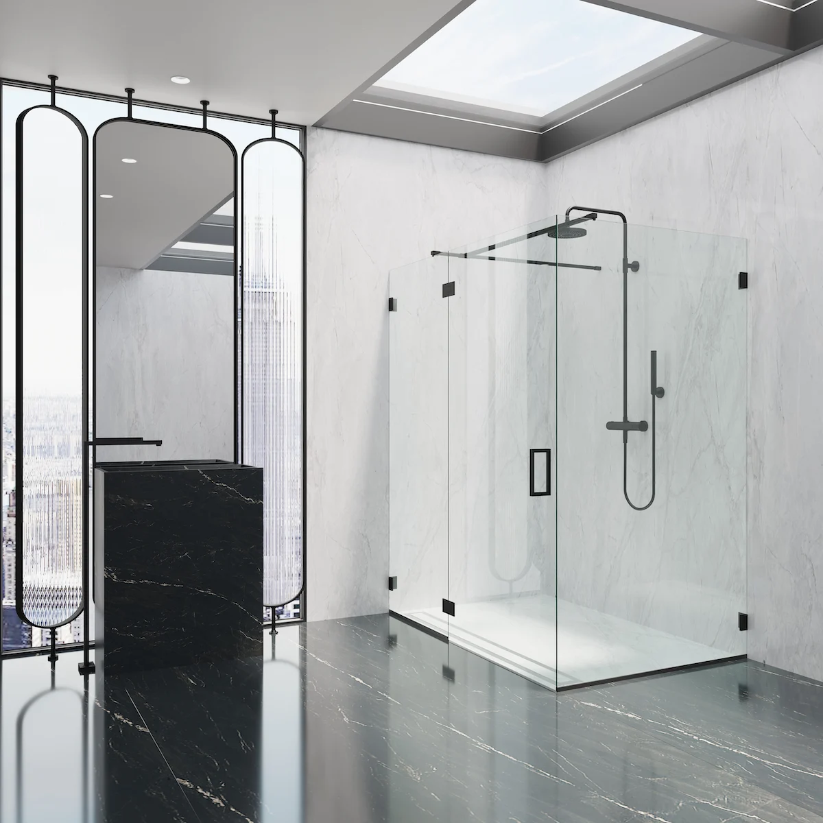 Glass to Glass Shower Door Hinge 180°: Bellagio 380, Satin Brass – CRL BEL380SB, photo 4