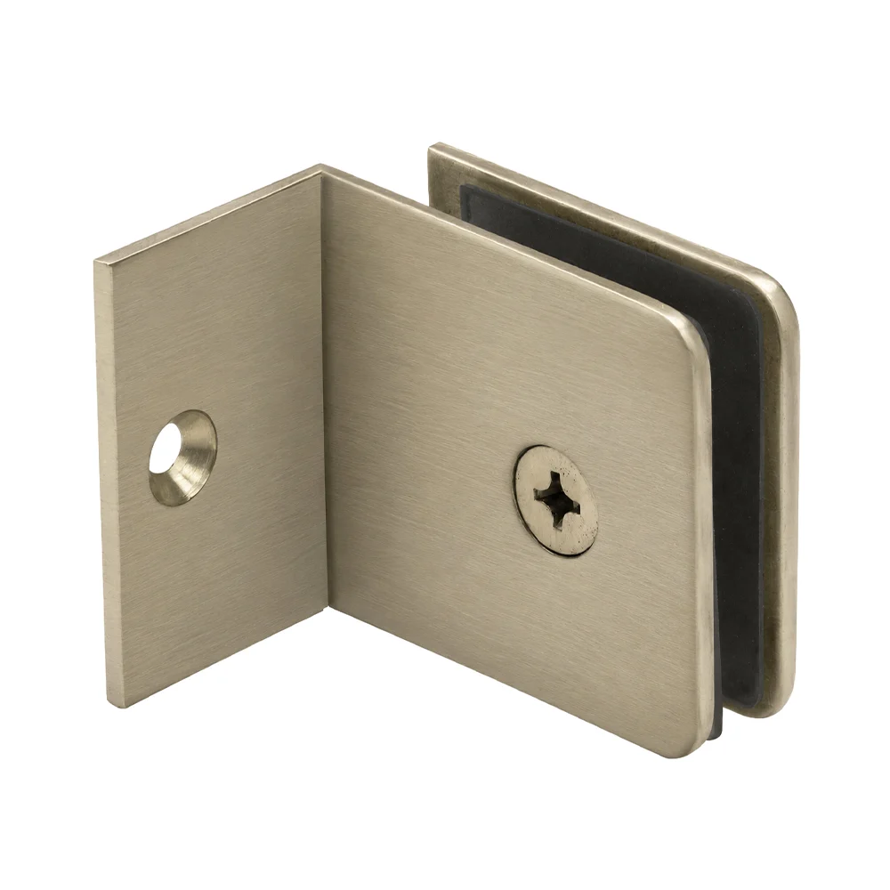 Shower Glass Beveled Fixed Panel Clamp with Small Leg, Brushed Bronze – CRL BGC037BBRZ