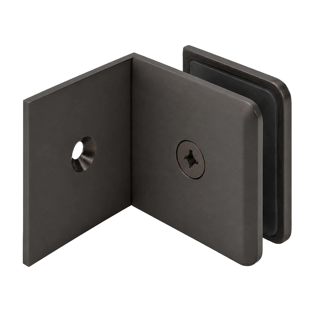 Shower Glass Beveled Fixed Panel Clamp with Large Leg, Oil Rubbed Bronze – CRL BGC0390RB
