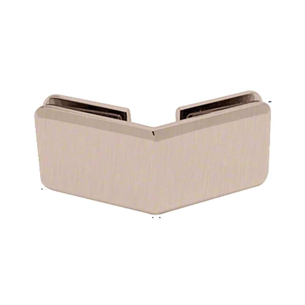 Shower Glass Beveled 135° Glass-to-Glass Clamp, Brushed Nickel – CRL BGC135BN