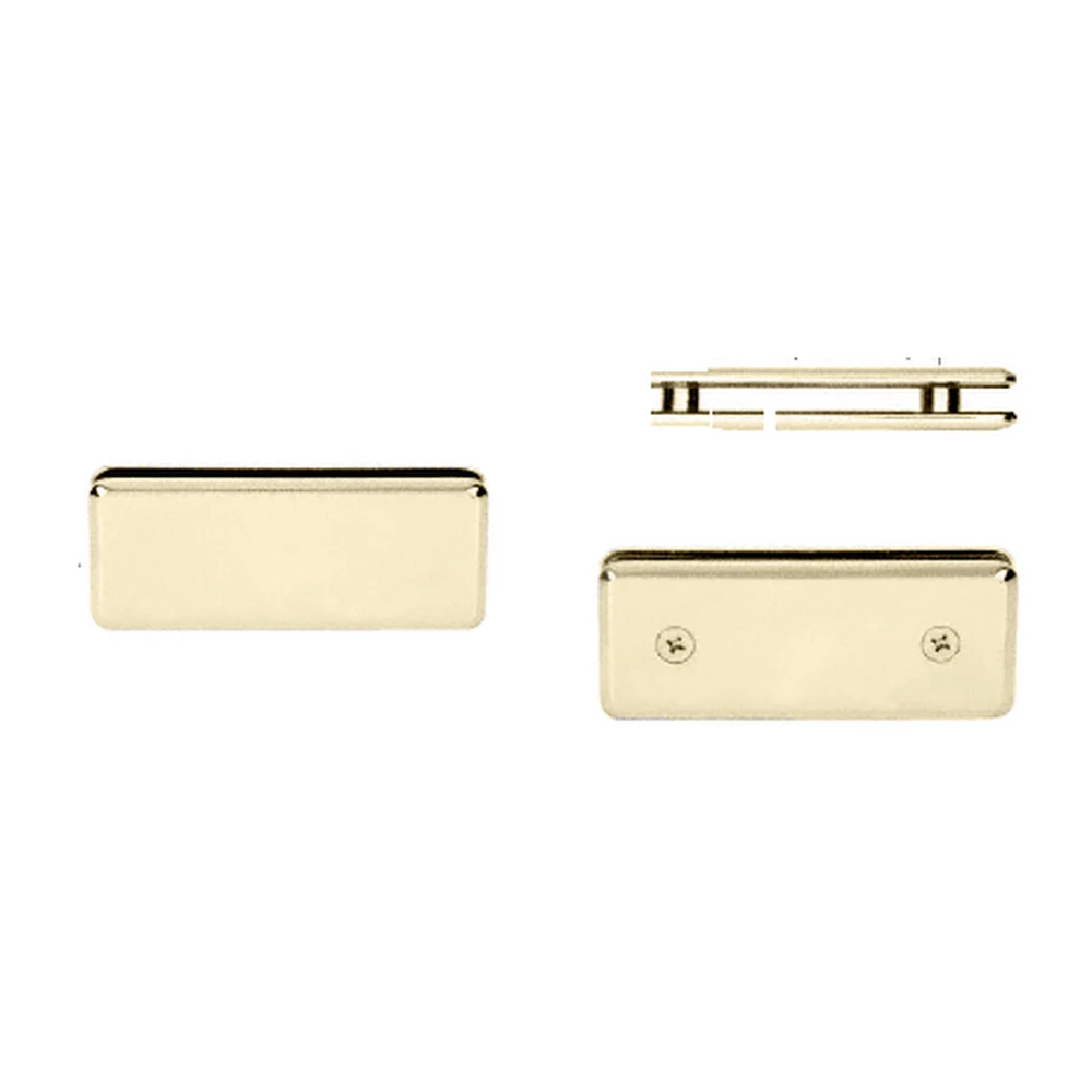 Shower Glass Beveled 180° Glass-to-Glass Clamp, Polished Brass – CRL BGC180BR