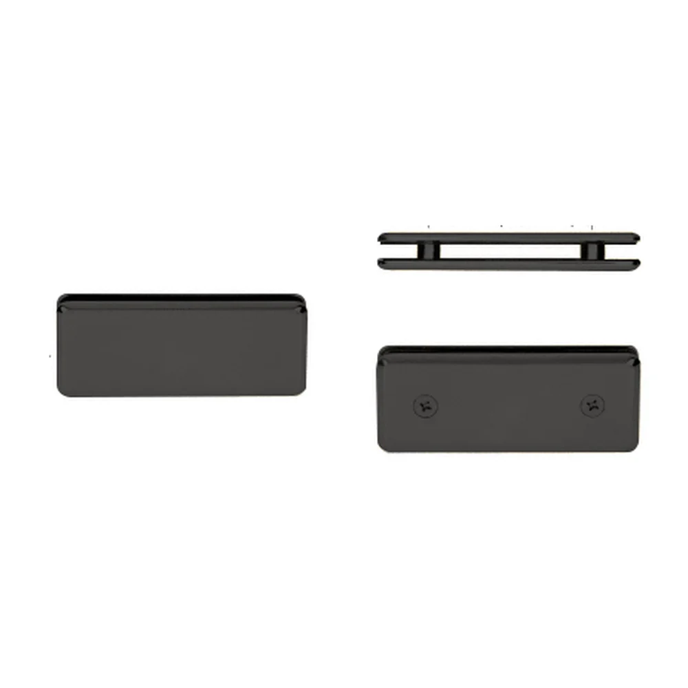 Shower Glass Beveled 180° Glass-to-Glass Clamp, Matte Black – CRL BGC180MBL