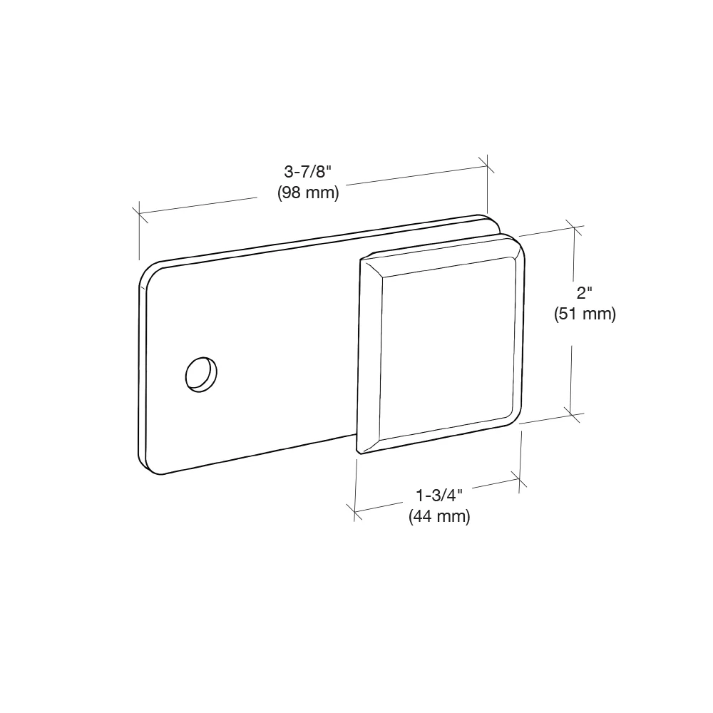 Shower Glass Beveled "Y" Inline Glass Clamp, Oil Rubbed Bronze – CRL BGC1820RB, photo 3