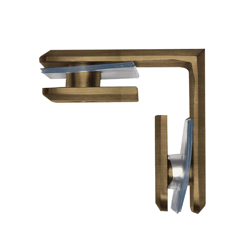 Shower Glass Beveled 90° Glass-to-Glass Clamp, Brushed Bronze – CRL BGC90BBRZ, photo 2