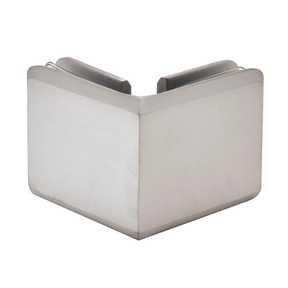 Shower Glass Beveled 90° Glass-to-Glass Clamp, Brushed Chrome – CRL BGC90BCH