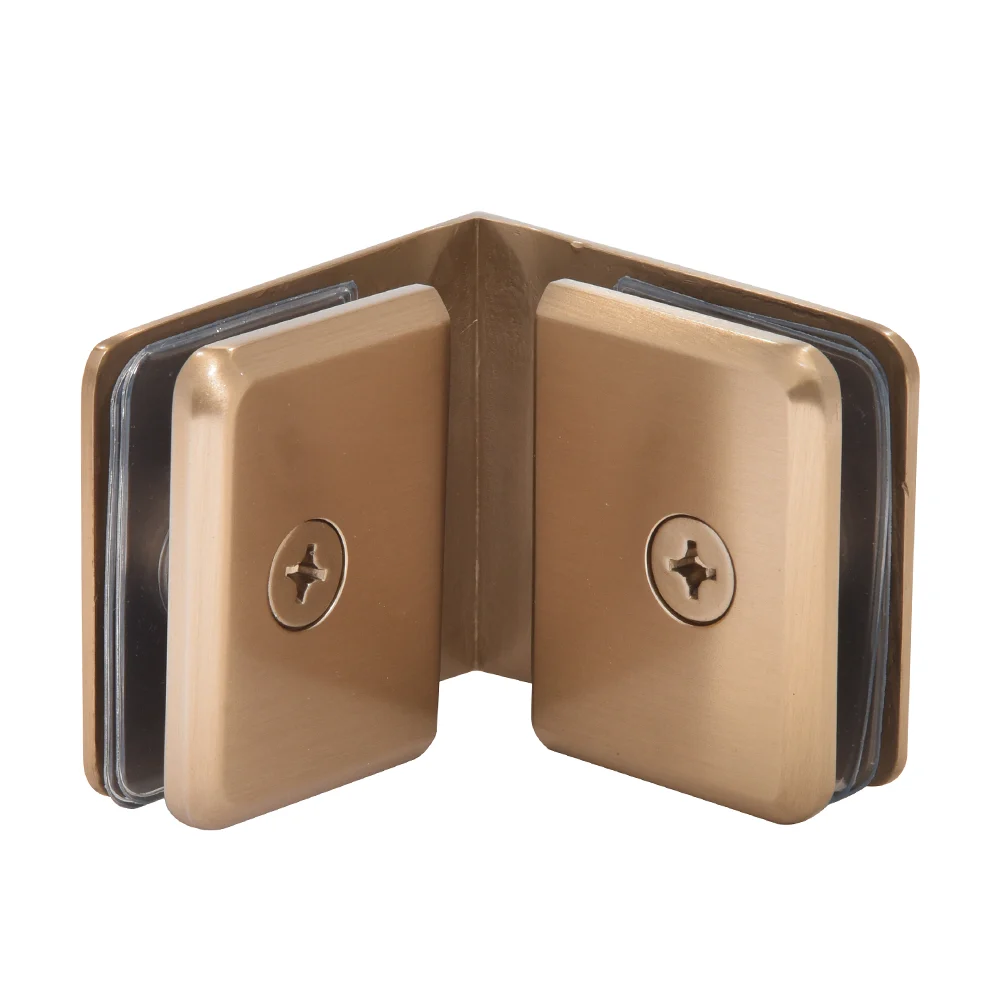 Shower Glass Beveled 90° Glass-to-Glass Clamp, Dark Brushed Bronze – CRL BGC90DBBZ, photo 2
