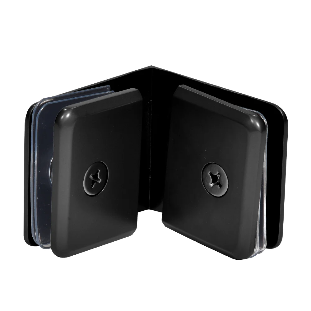 Shower Glass Beveled 90° Glass-to-Glass Clamp, Matte Black – CRL BGC90MBL