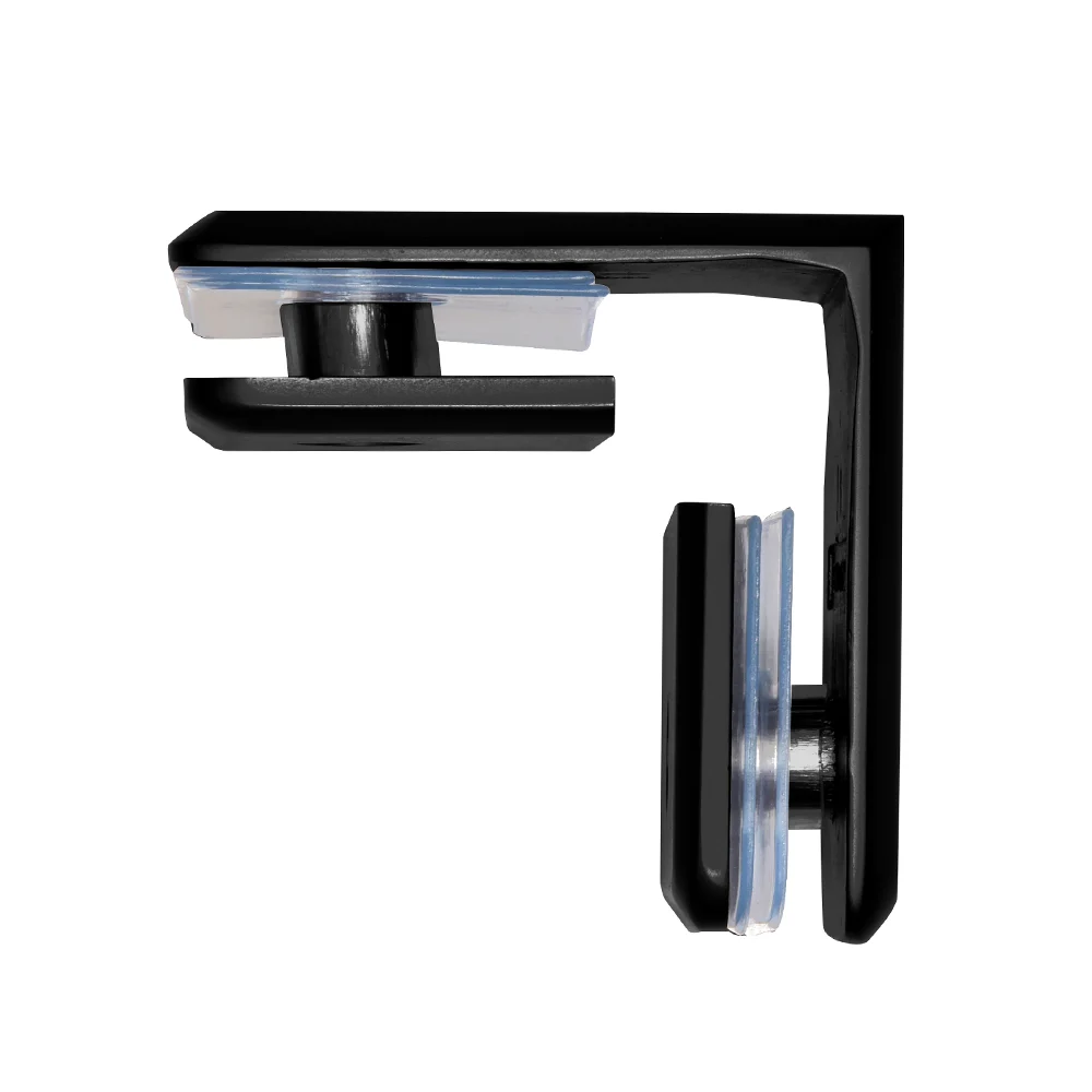 Shower Glass Beveled 90° Glass-to-Glass Clamp, Matte Black – CRL BGC90MBL, photo 2