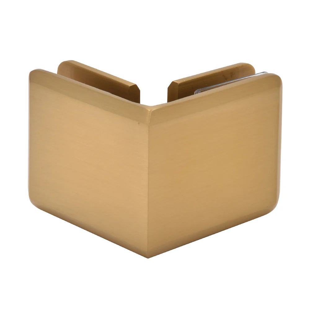 Shower Glass Beveled 90° Glass-to-Glass Clamp, Modern Gold – CRL BGC90MG