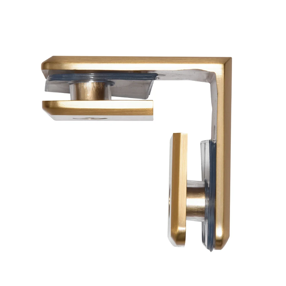 Shower Glass Beveled 90° Glass-to-Glass Clamp, Modern Gold – CRL BGC90MG, photo 3