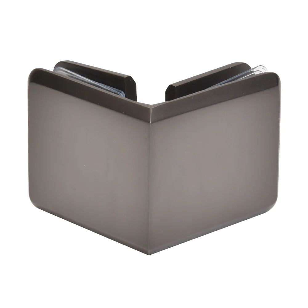 Shower Glass Beveled 90° Glass-to-Glass Clamp, Matte Gun Metal – CRL BGC90MGM
