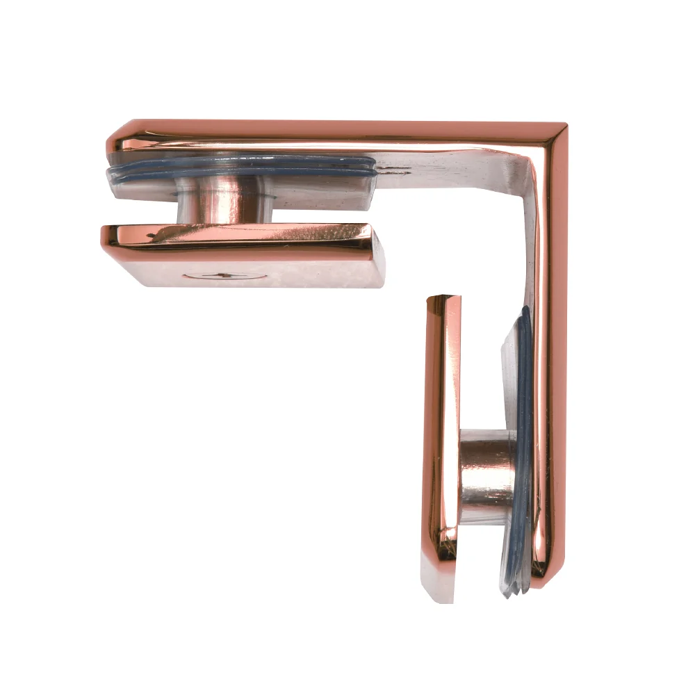 Shower Glass Beveled 90° Glass-to-Glass Clamp, Matte Gun Metal – CRL BGC90RG, photo 3
