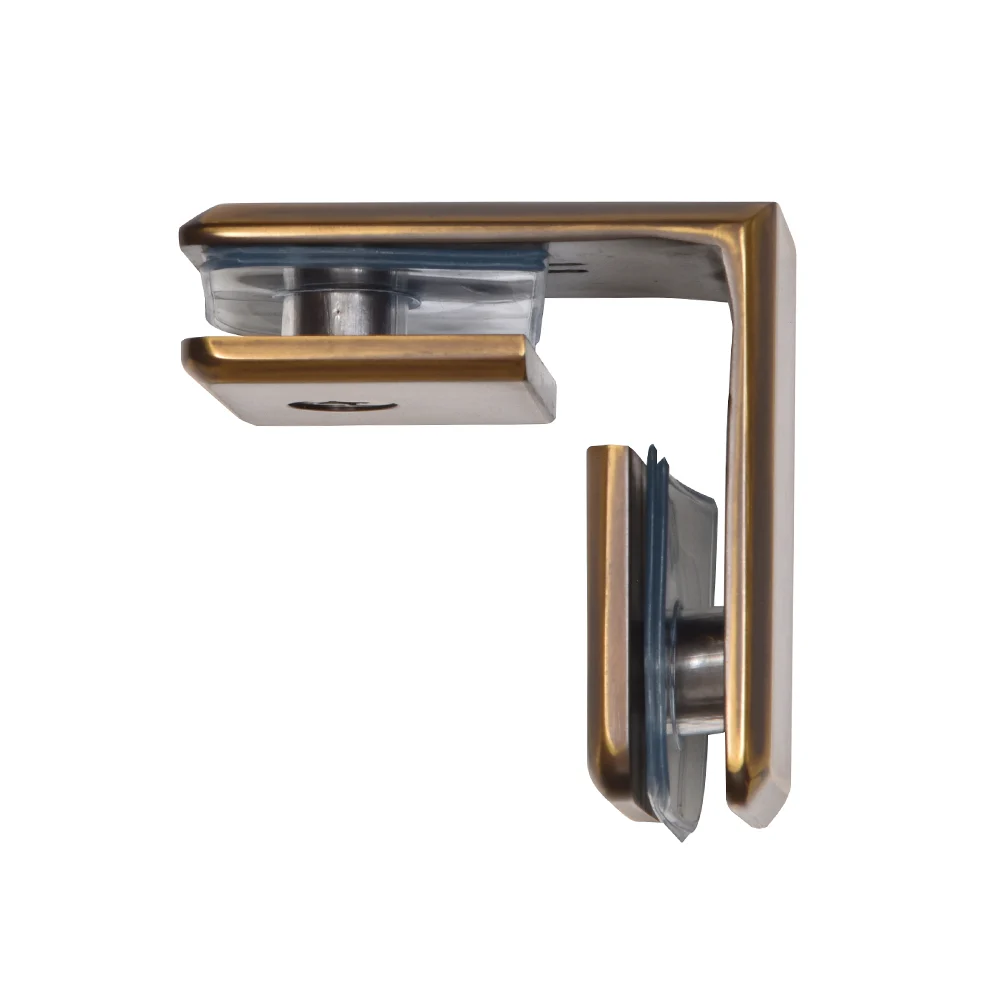 Shower Glass Beveled 90° Glass-to-Glass Clamp, Vintage Brass – CRL BGC90VBR, photo 3