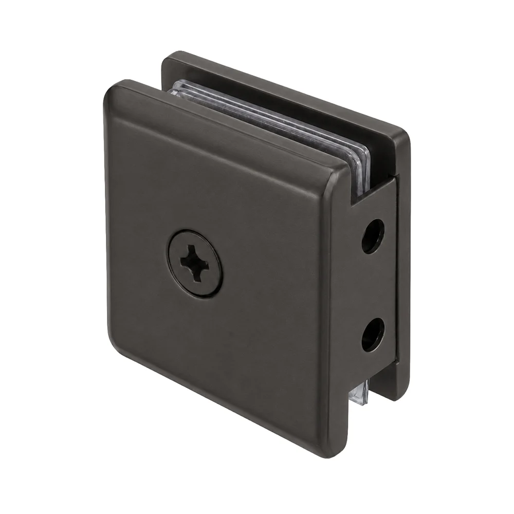 Shower Glass Beveled Notch-in-Glass Fixed Panel U-Clamp, Oil Rubbed Bronze – CRL BGCU10RB