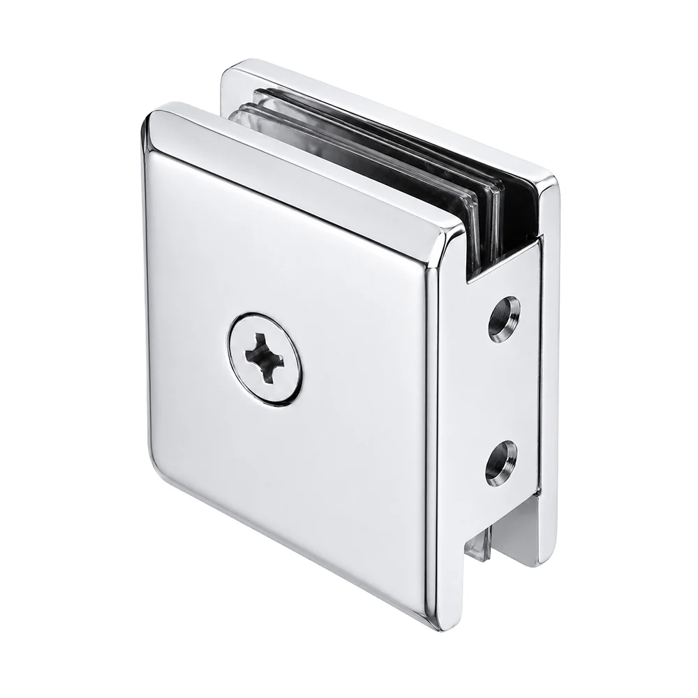 CRL BGCU1CH Beveled Notch-in-Glass Fixed Panel U-Clamp