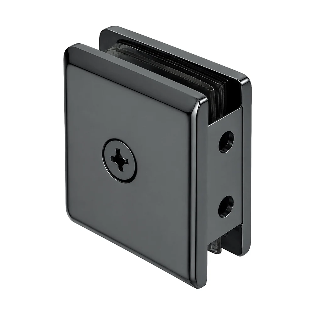 Shower Glass Beveled Notch-in-Glass Fixed Panel U-Clamp, Gun Metal – CRL BGCU1GM