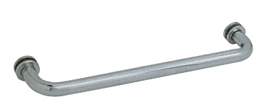 Glass Shower Door 12" Single-Sided Tubular Towel Bar, Brushed Nickel – CRL BM12BN