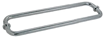 Glass Shower Door 12" Back-to-Back Tubular Towel Bar, Brushed Nickel – CRL BM12X12BN