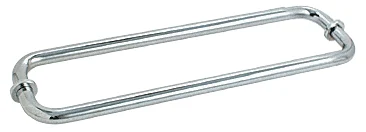 CRL 12" Back-to-Back Tubular Towel Bar, Polished Chrome