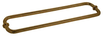 CRL 18" Back-to-Back Tubular Towel Bar, Antique Brass