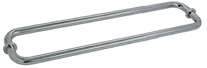 Glass Shower Door 18" Back-to-Back Tubular Towel Bar, Brushed Nickel – CRL BM18X18BN