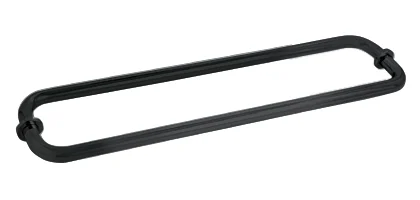 Glass Shower Door 18" Back-to-Back Tubular Towel Bar, Matte Black – CRL BM18X18MBL