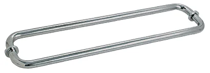 Glass Shower Door 18" Back-to-Back Tubular Towel Bar, Polished Nickel – CRL BM18X18PN