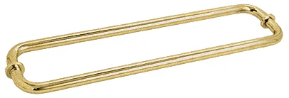 Glass Shower Door 18" Back-to-Back Tubular Towel Bar, Satin Brass – CRL BM18X18SB