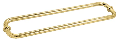 CRL 18" Back-to-Back Tubular Towel Bar, Unlacquered Brass