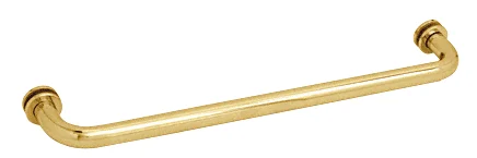CRL 24" Single-Sided Tubular Towel Bar, Polished Brass