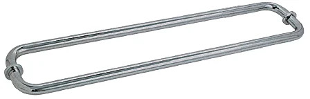 Glass Shower Door 24" Back-to-Back Tubular Towel Bar, Brushed Nickel – CRL BM24X24BN