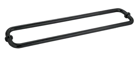 Glass Shower Door 24" Back-to-Back Tubular Towel Bar, Matte Black – CRL BM24X24MBL