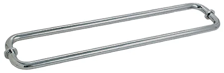 Glass Shower Door 24" Back-to-Back Tubular Towel Bar, Polished Nickel – CRL BM24X24PN